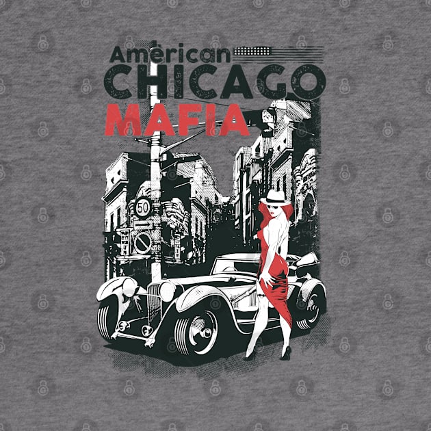 American Chicago by Dark Planet Tees